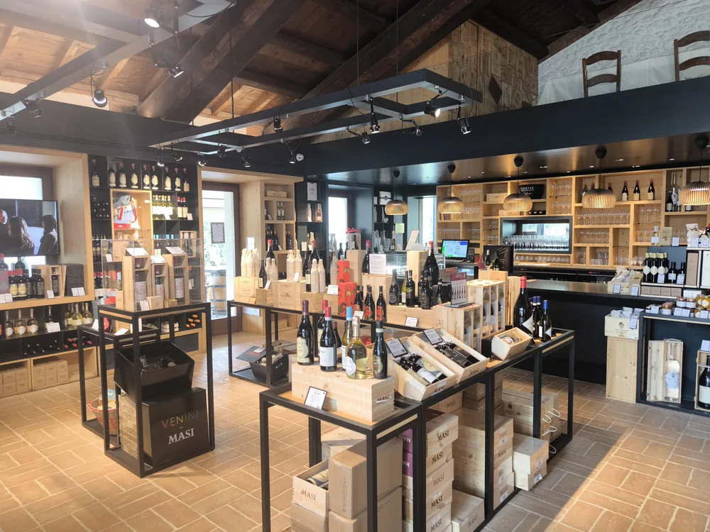 Masi Tenuta Canova wine shop near Bardolino and Lake Garda
