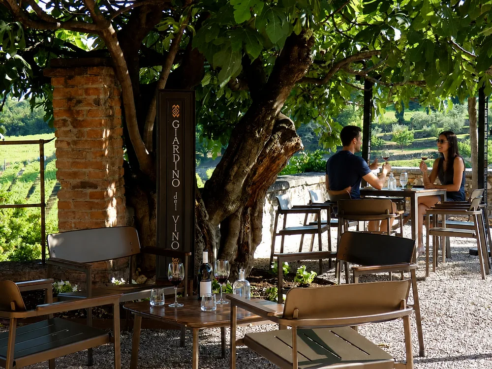 Ugolini Vini outdoor wine tasting in Valpolicella