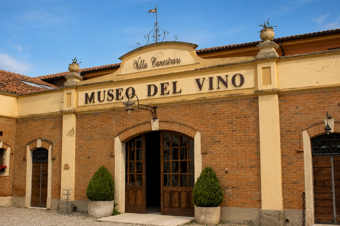 Villa Canestrari winery and museum setting near Soave