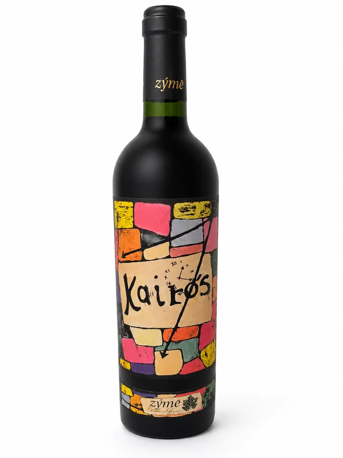 Bottle of Zyme Kairos 2020 Veneto red wine